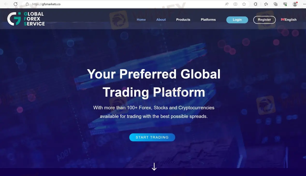 GFS' home page