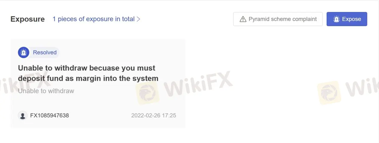 User Exposure on WikiFX