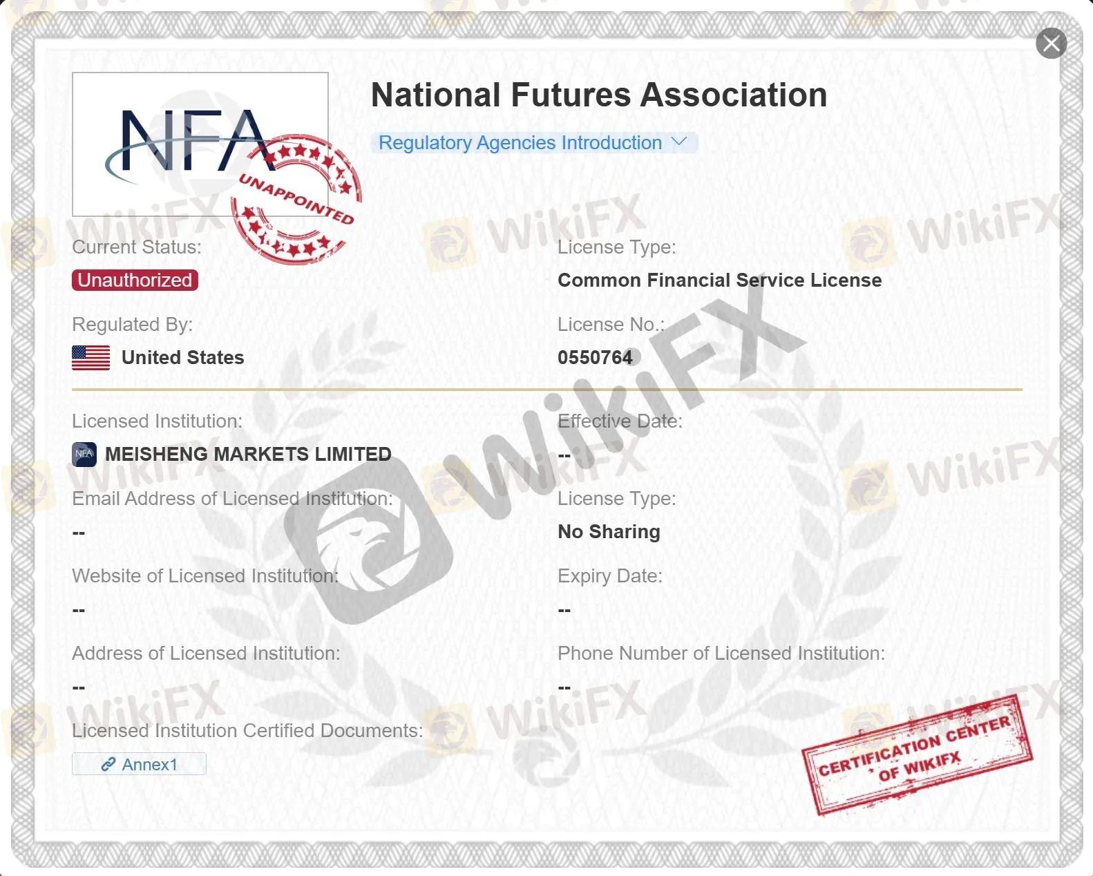 NFA license NFA license