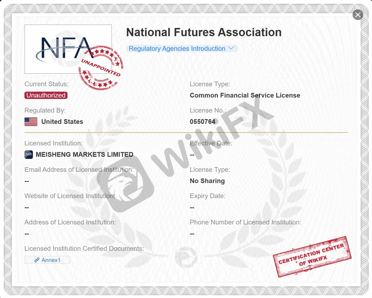 NFA license