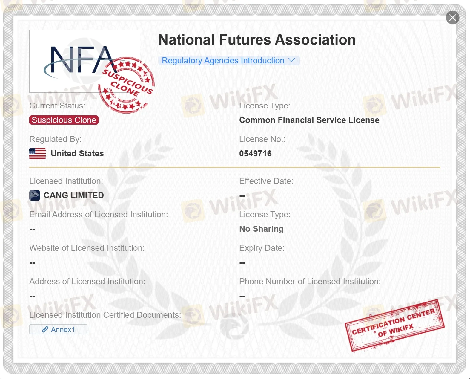 NFA license NFA license