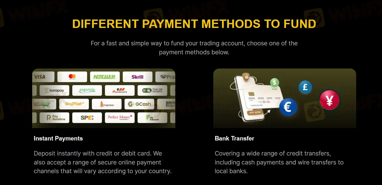 Deposits & Withdrawals