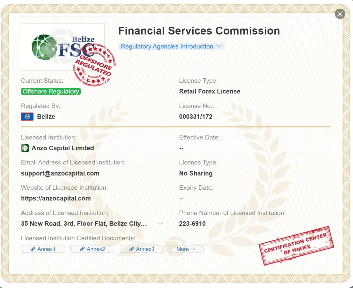 FSC license FSC license
