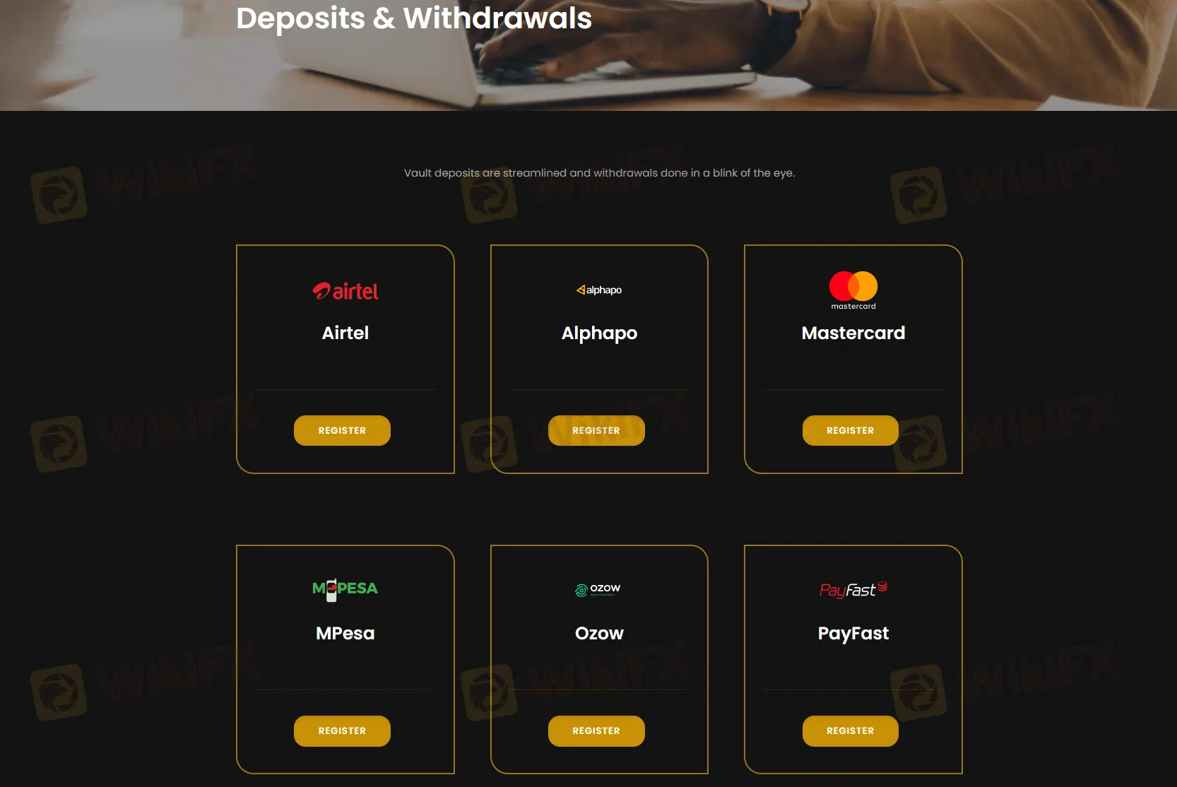Deposits & Withdrawals