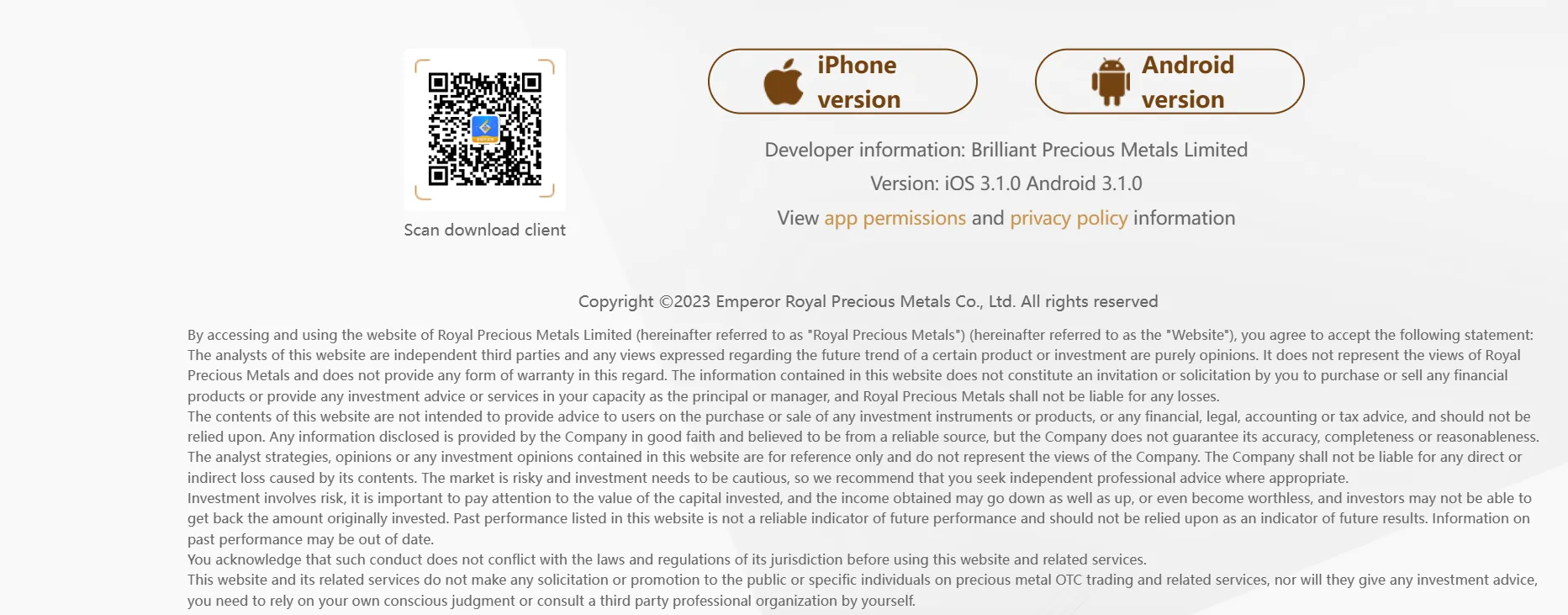 Bibgold Metal APP Bibgold Metal APP