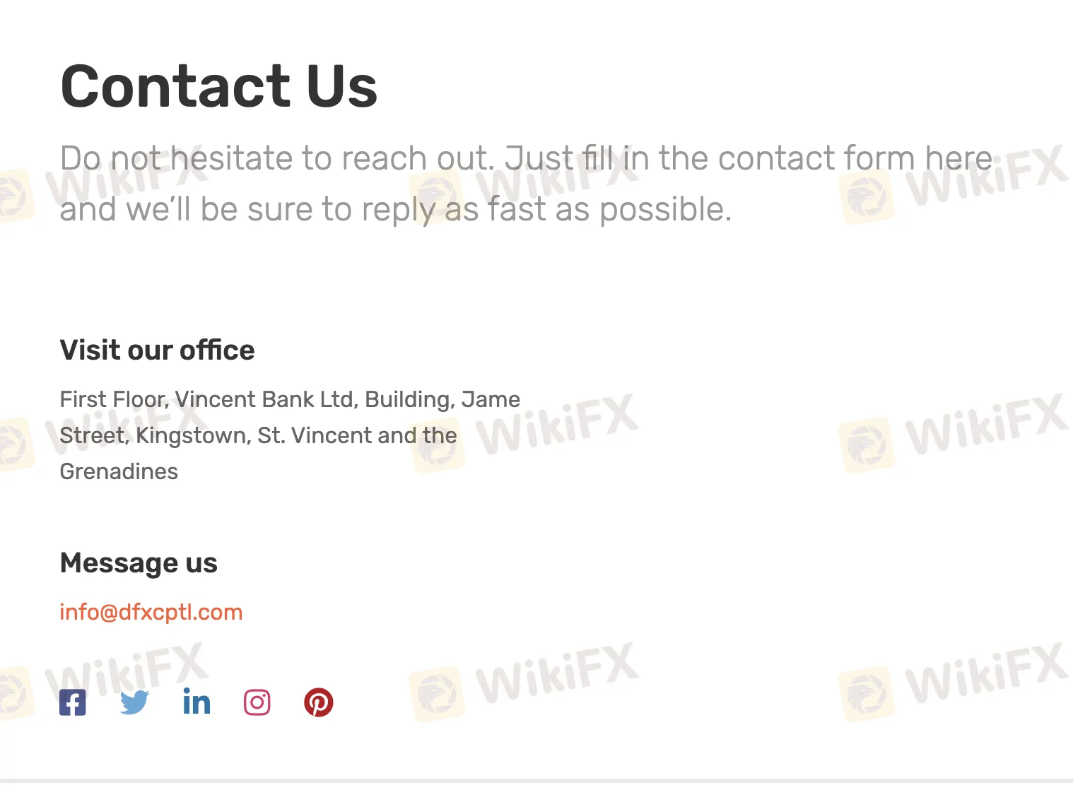 contact details