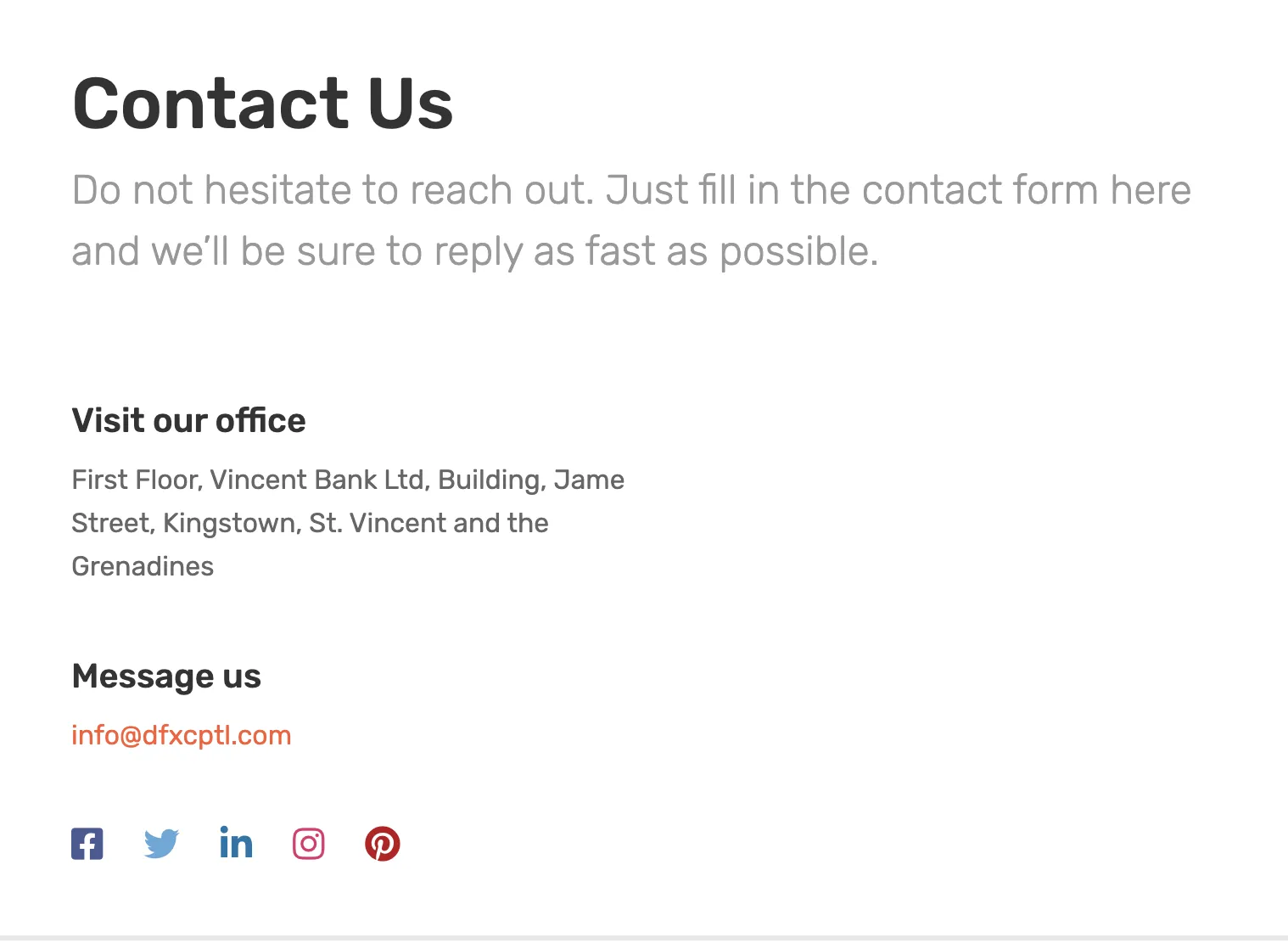 contact details