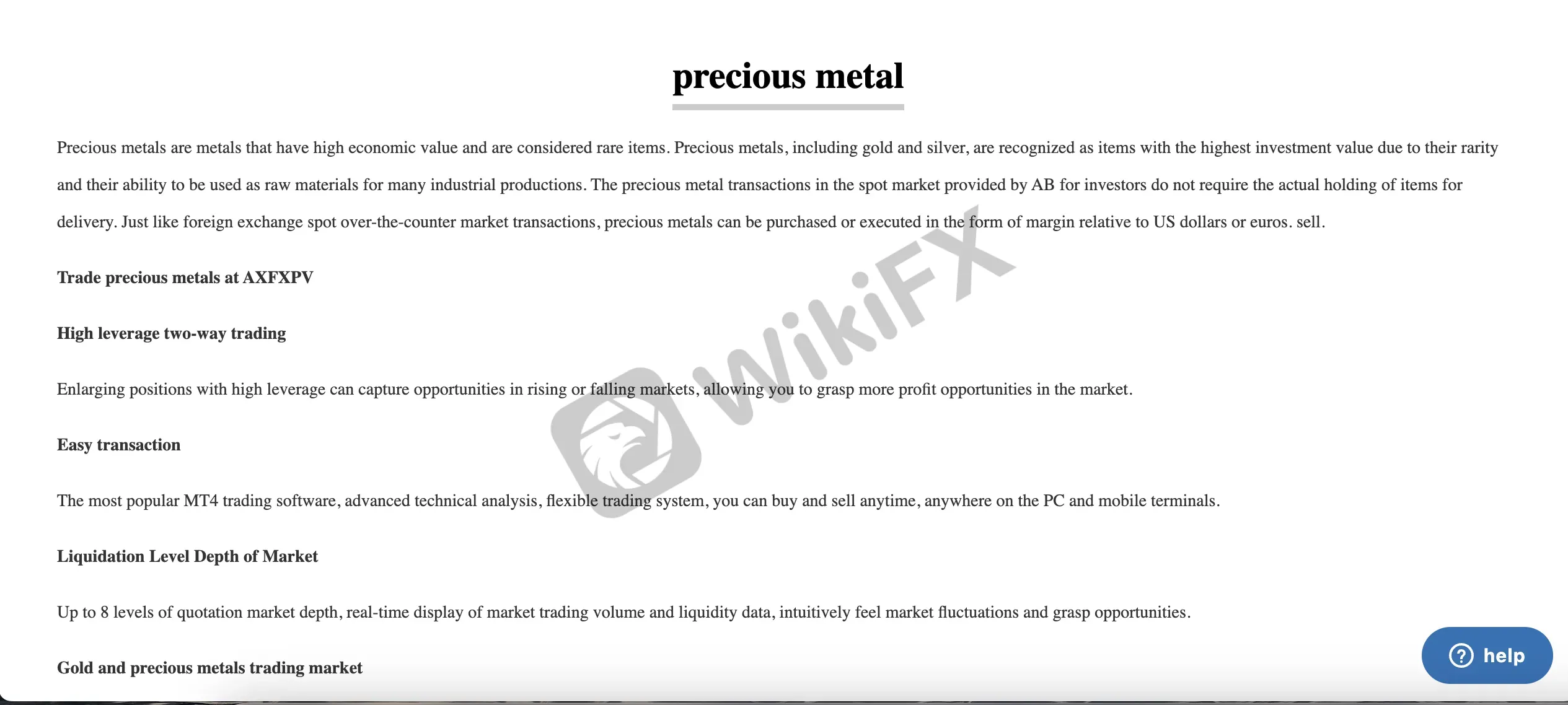 precious metals precious metals