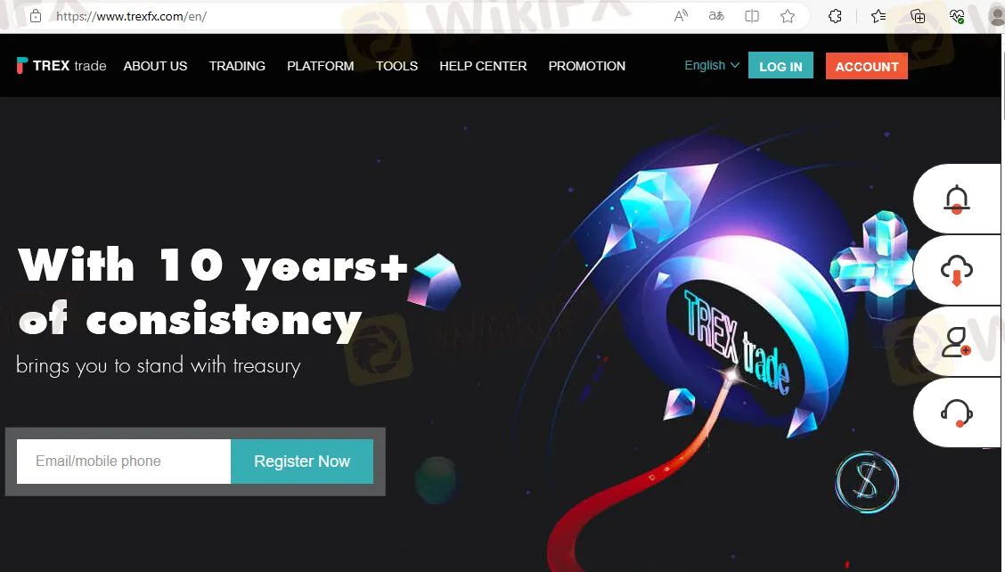 TREX Trades home page TREX Trades home page