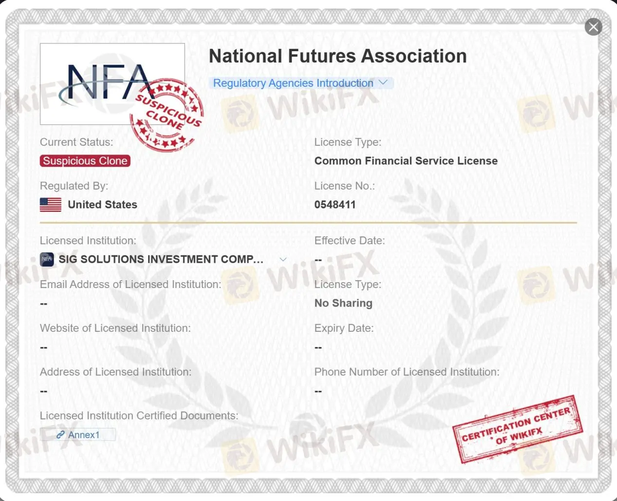 NFA license NFA license
