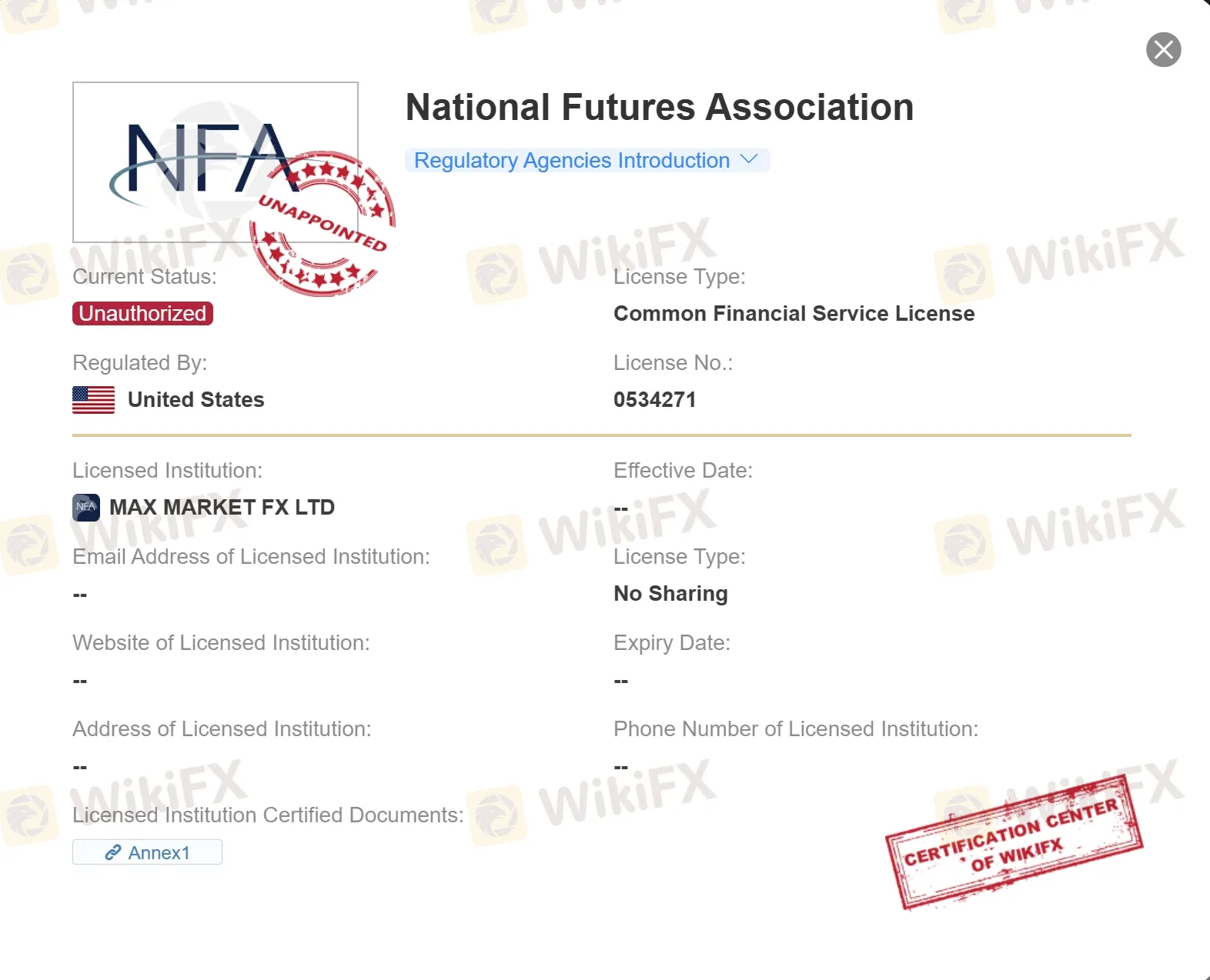 NFA license NFA license