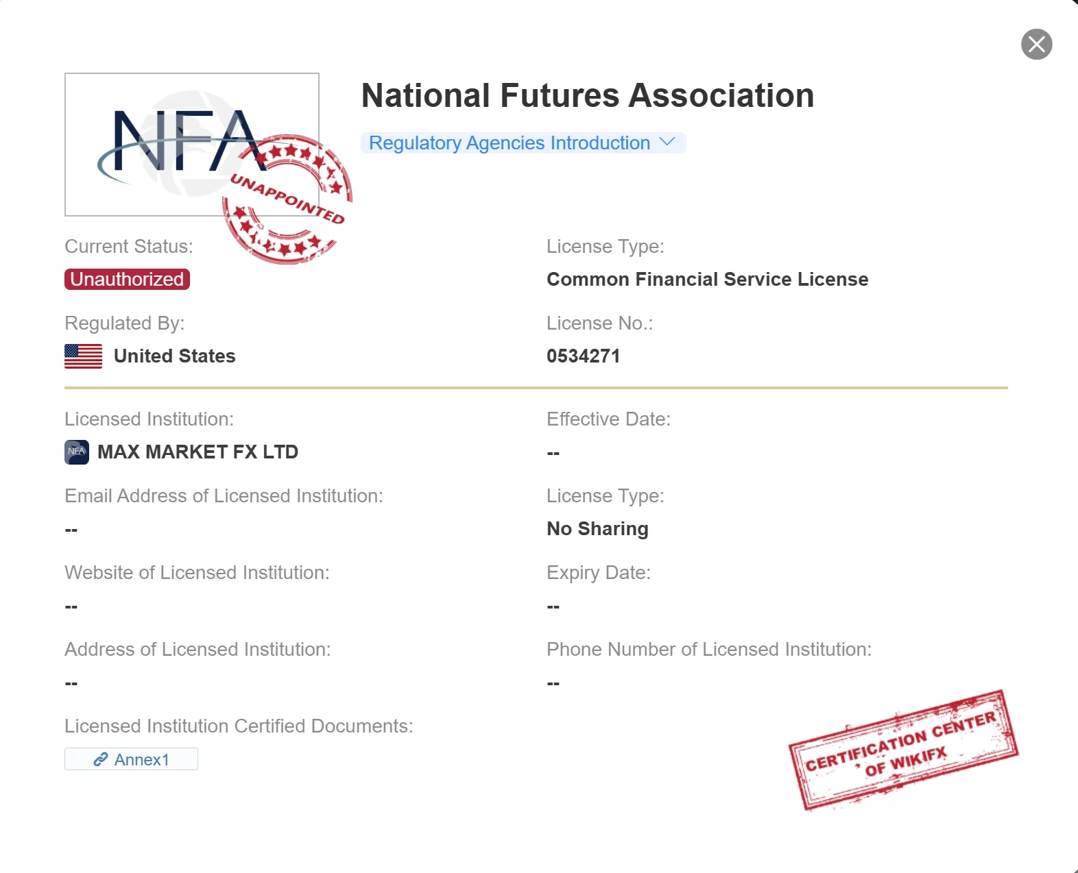 NFA license NFA license