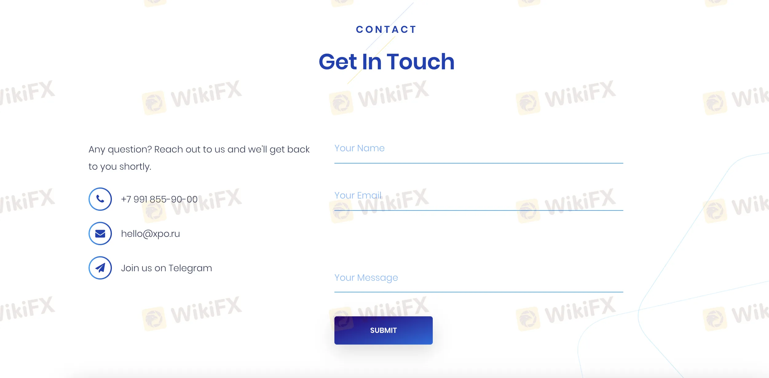 contact details