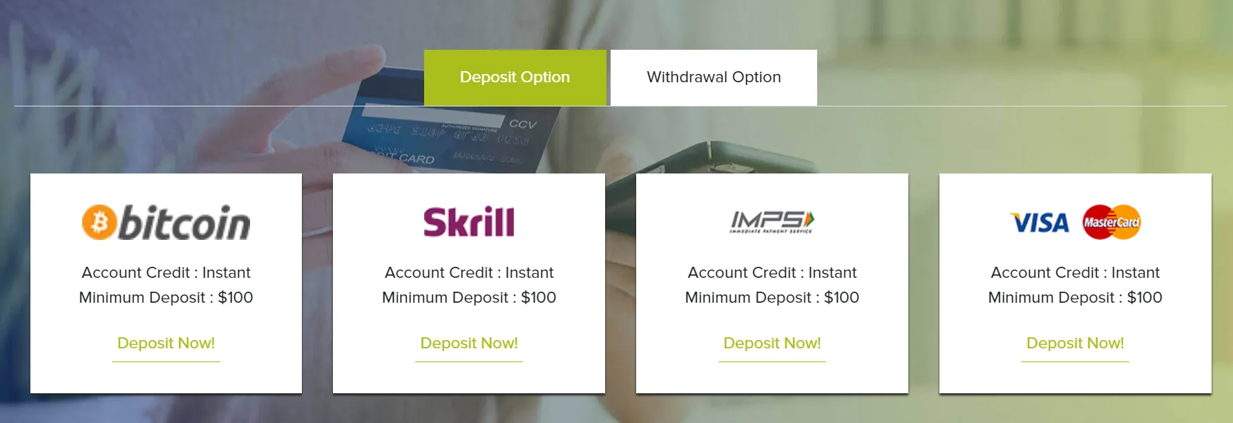 deposit deposit