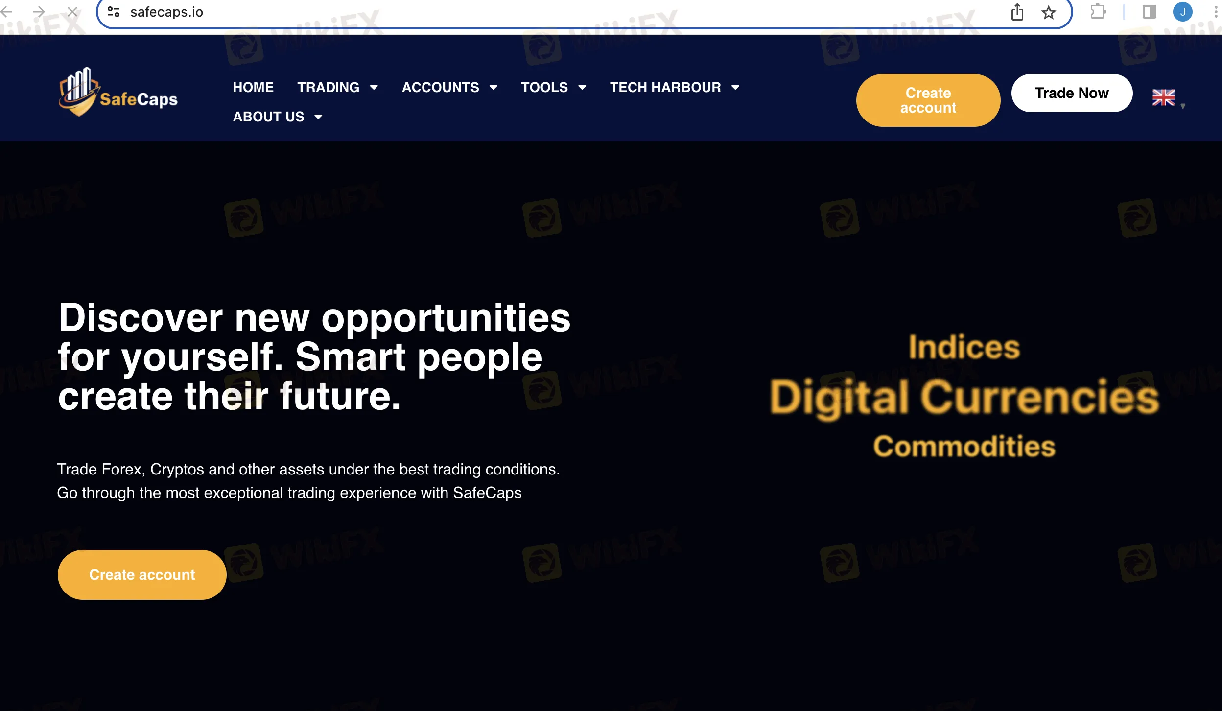 SafeCaps' home page SafeCaps' home page