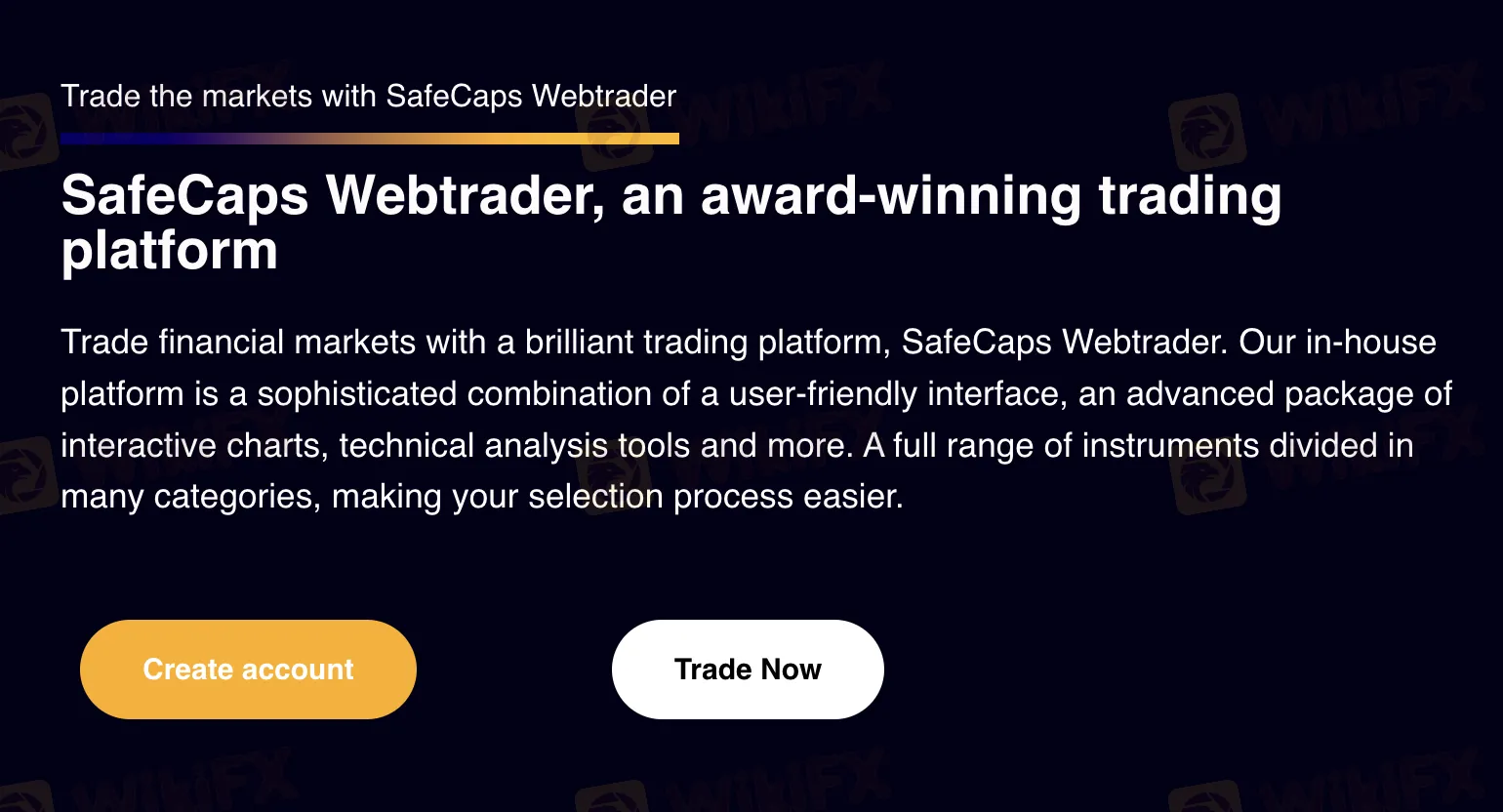 SafeCaps Webtrader SafeCaps Webtrader