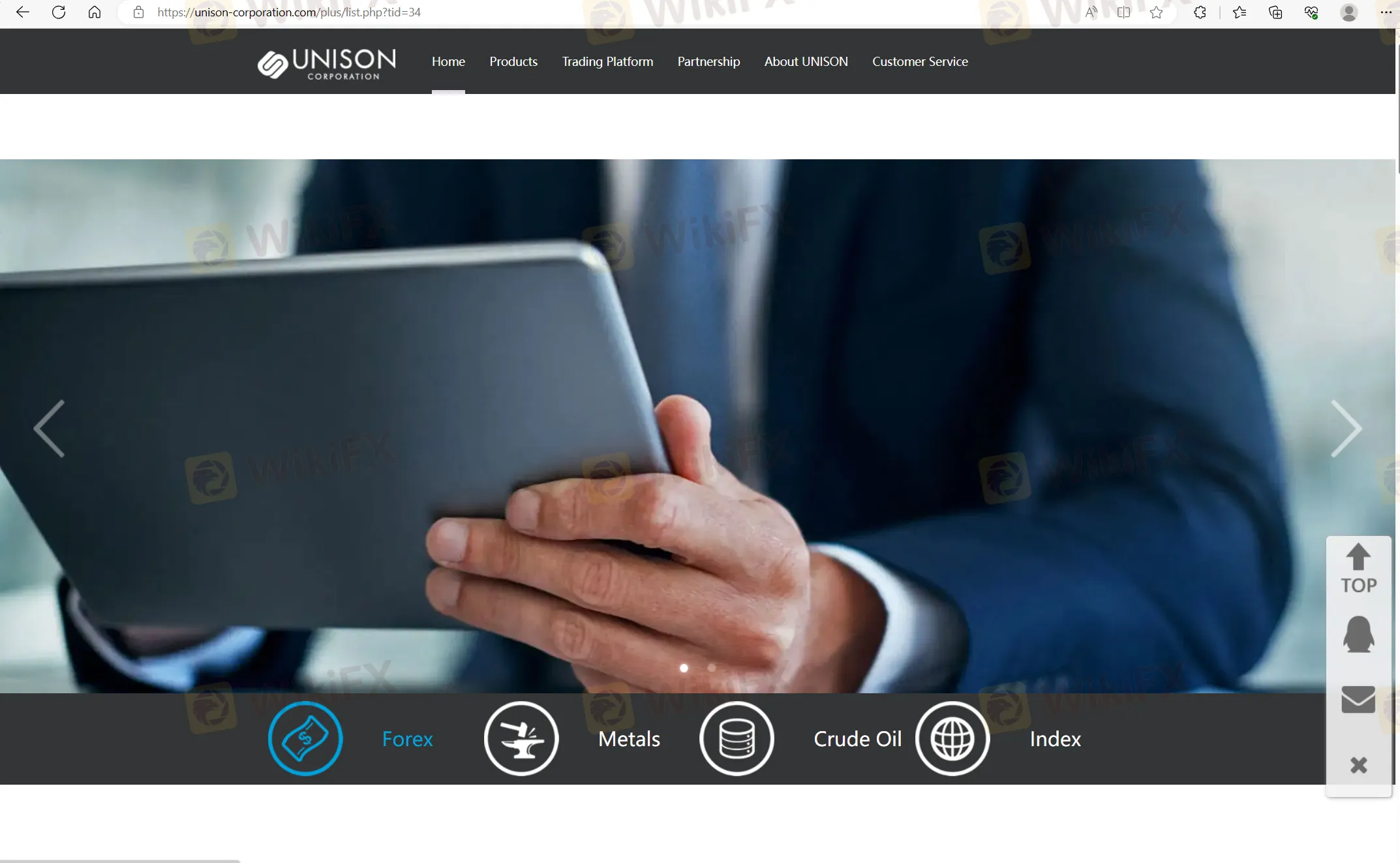 UNISON CORPORATION Markets’ home page UNISON CORPORATION Markets‘ home page