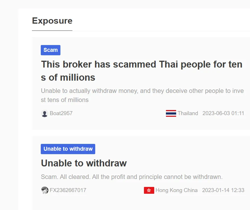 User Exposure on WikiFX User Exposure on WikiFX