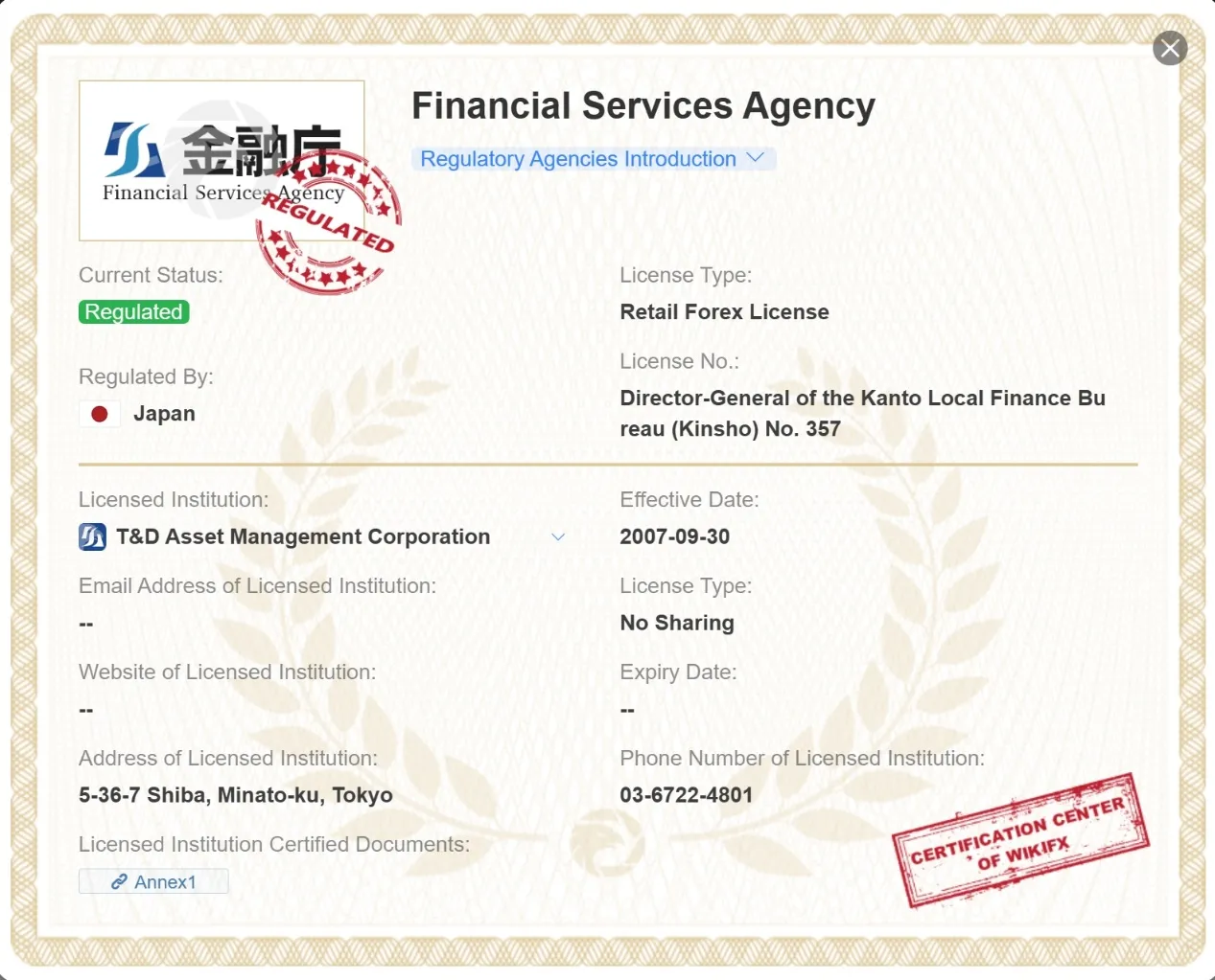 FSA license