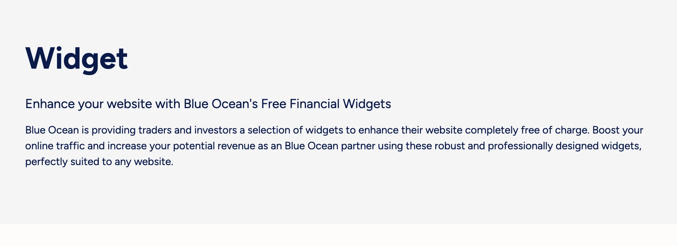 widget widget