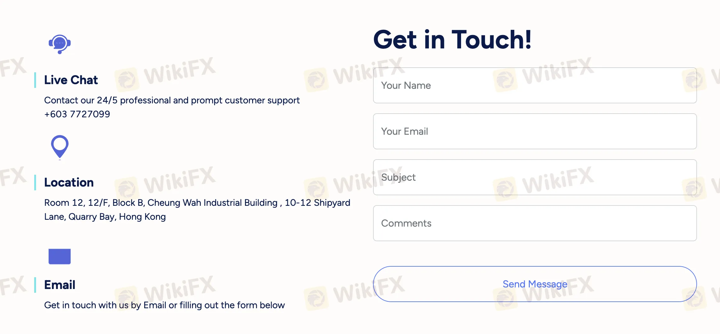 contact ways