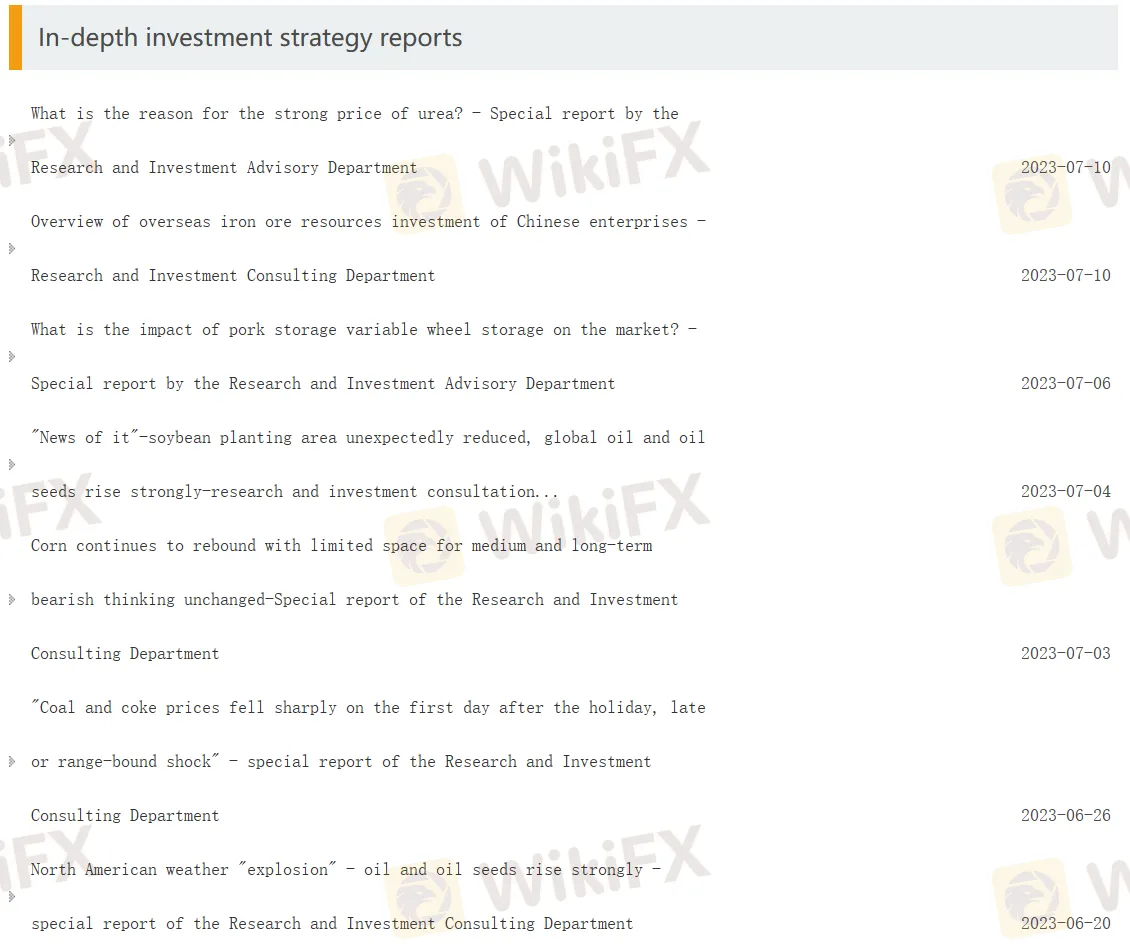 In-depth Investment Strategy Reports