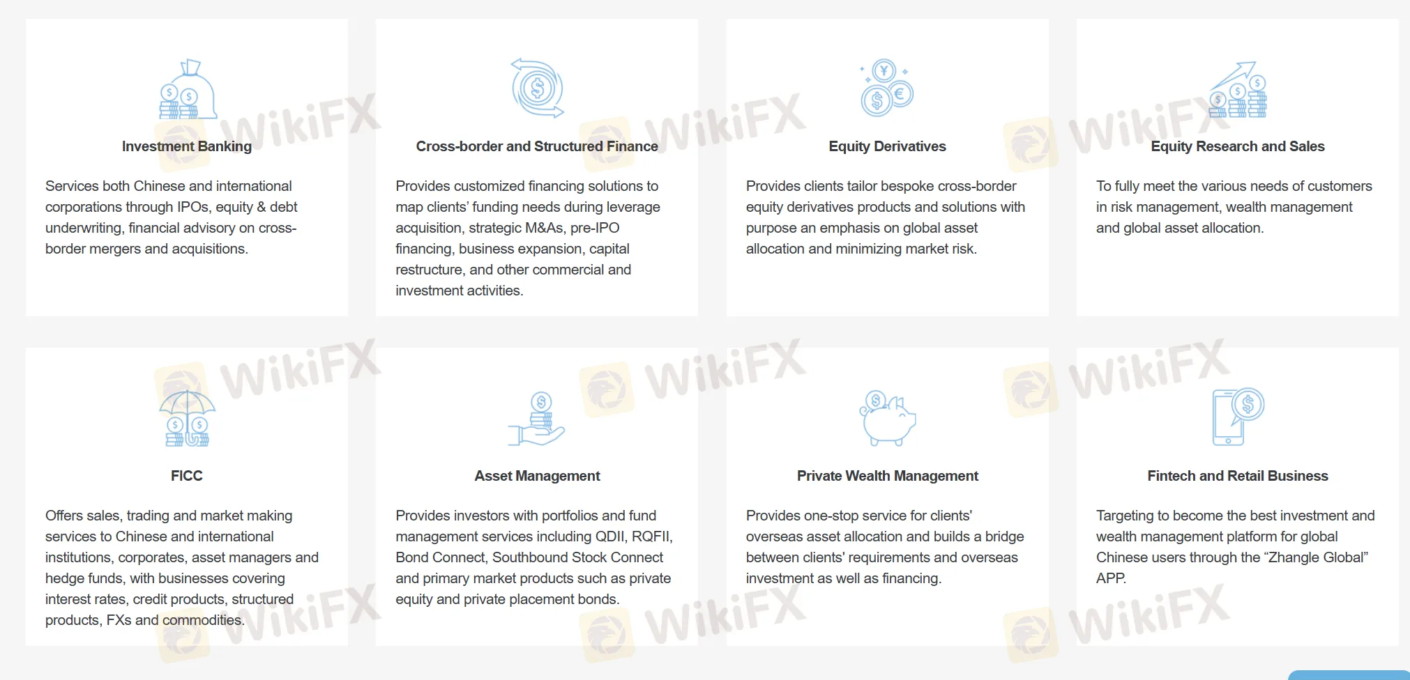 Main Business of Huatai International