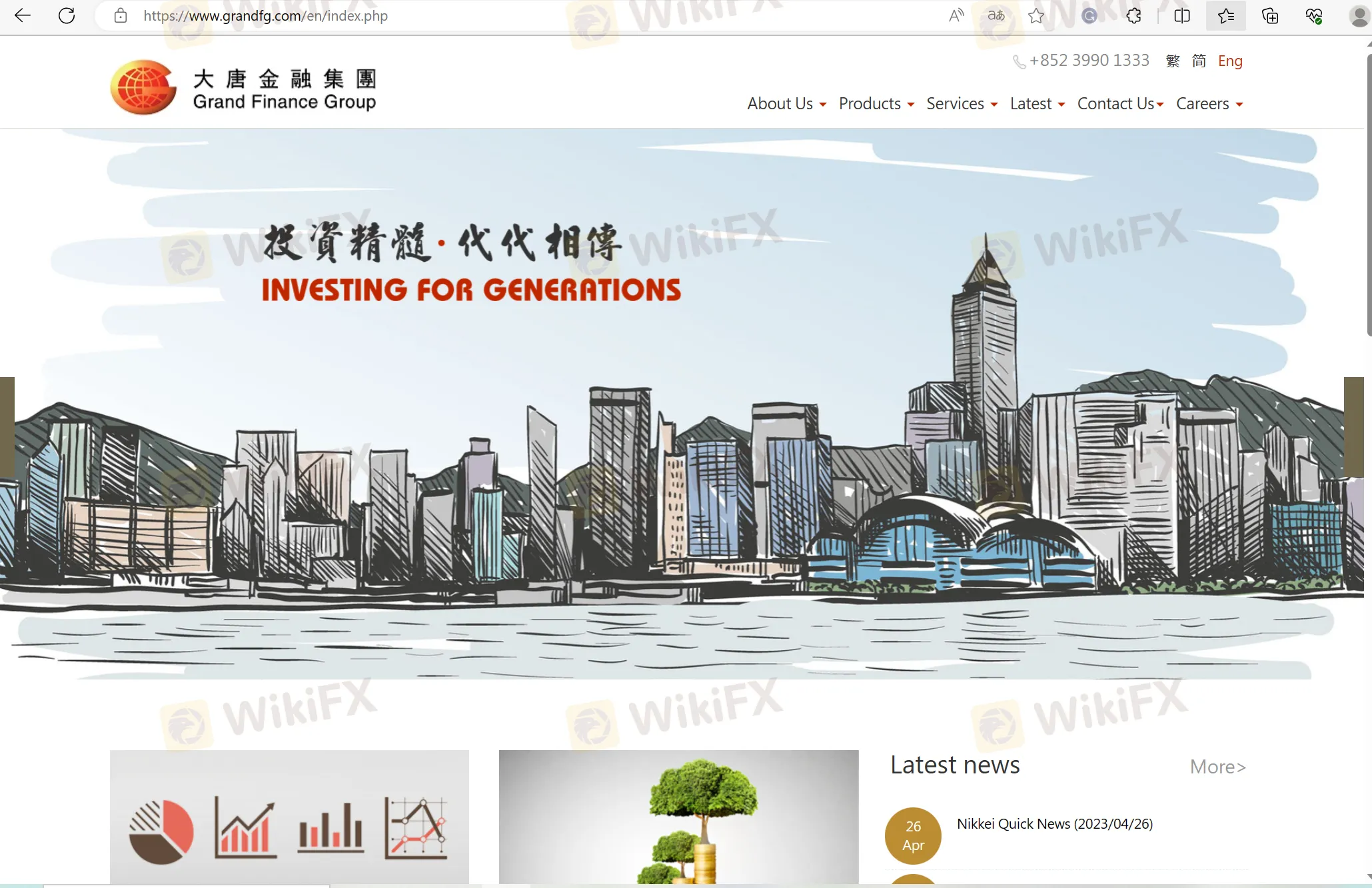 Grand Finance Group's home page
