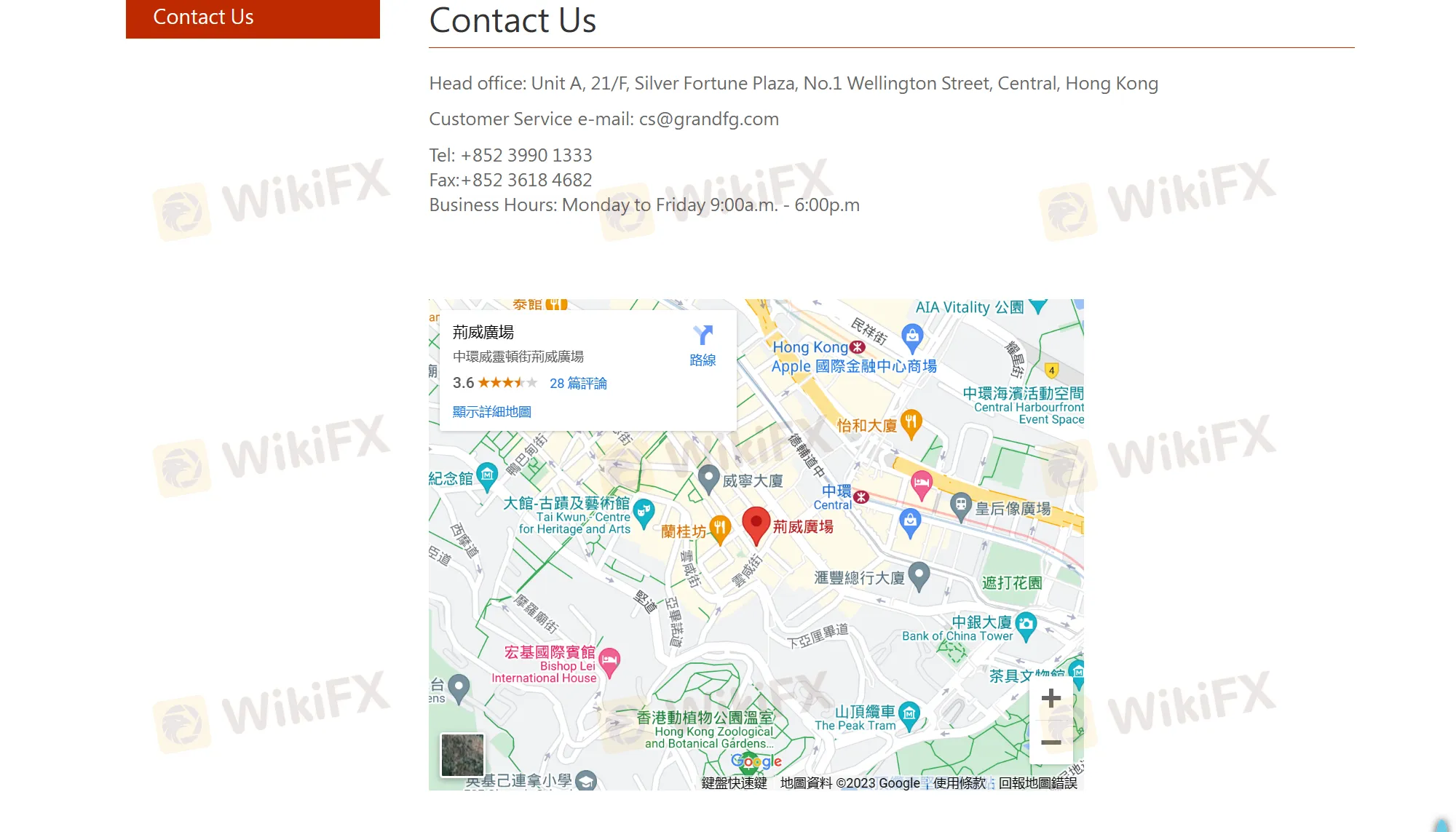 contact details