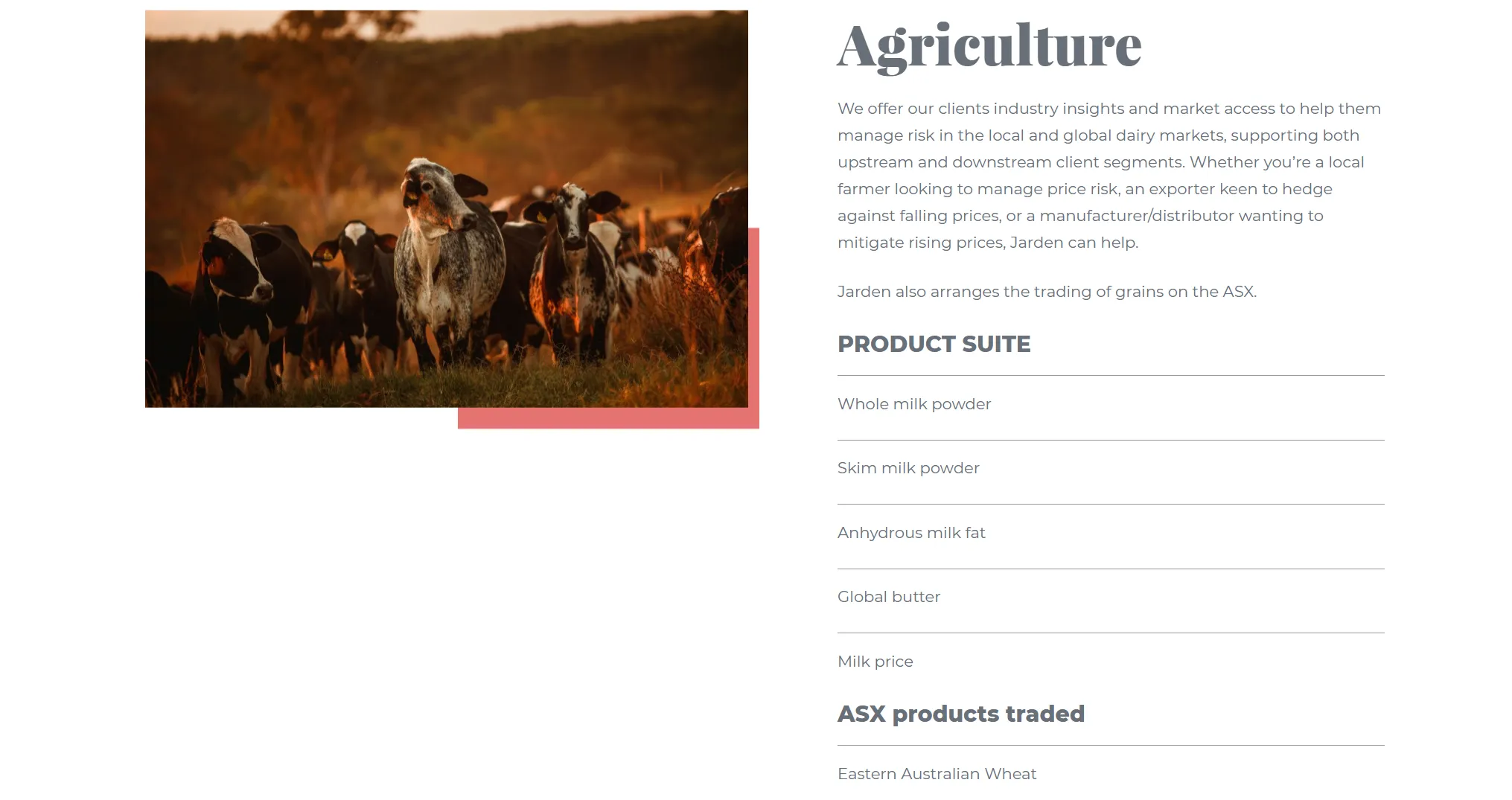 Agriculture