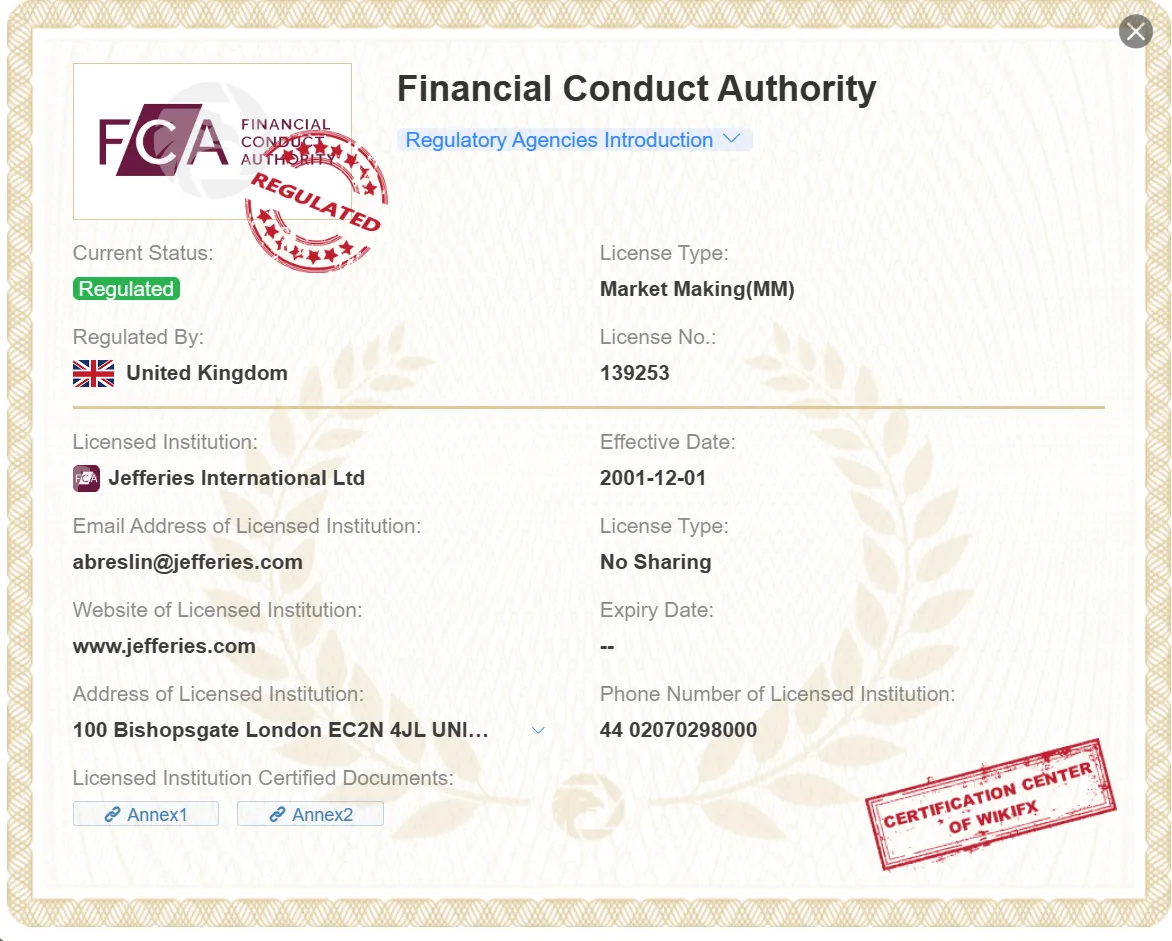 FCA license FCA license