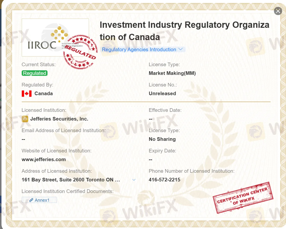 IIROC license