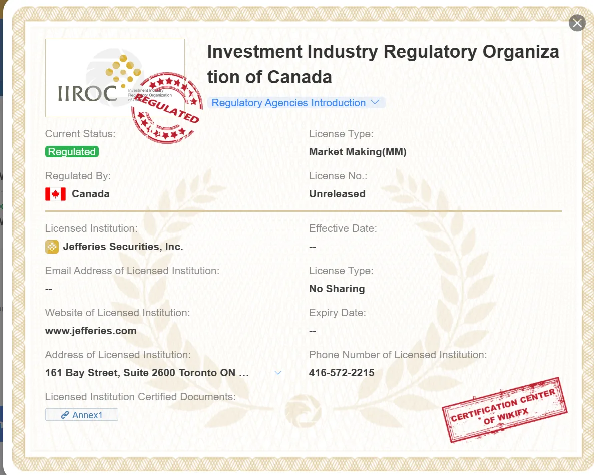 IIROC license IIROC license