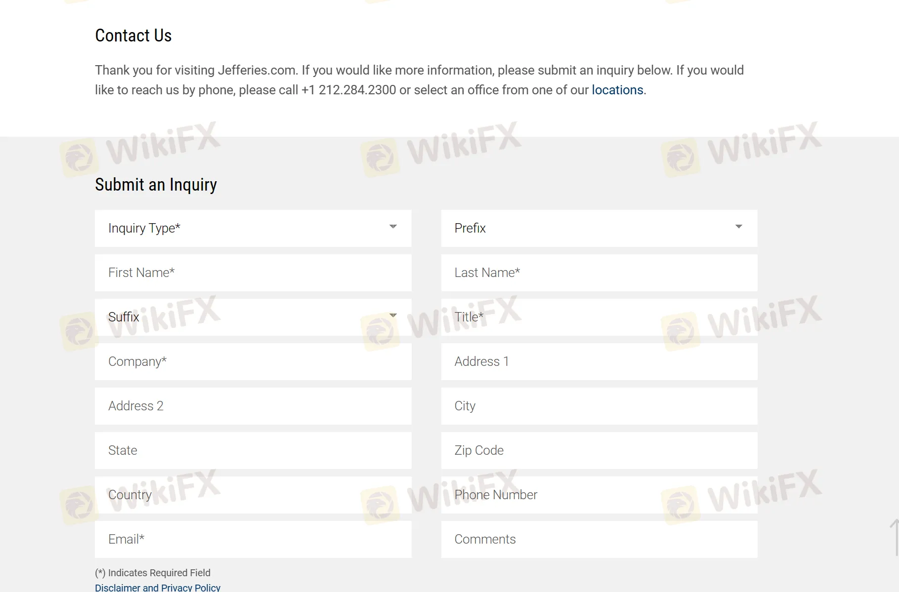 contact details
