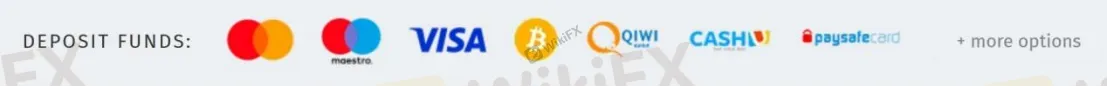 Deposit & Withdrawal logos Deposit & Withdrawal logos