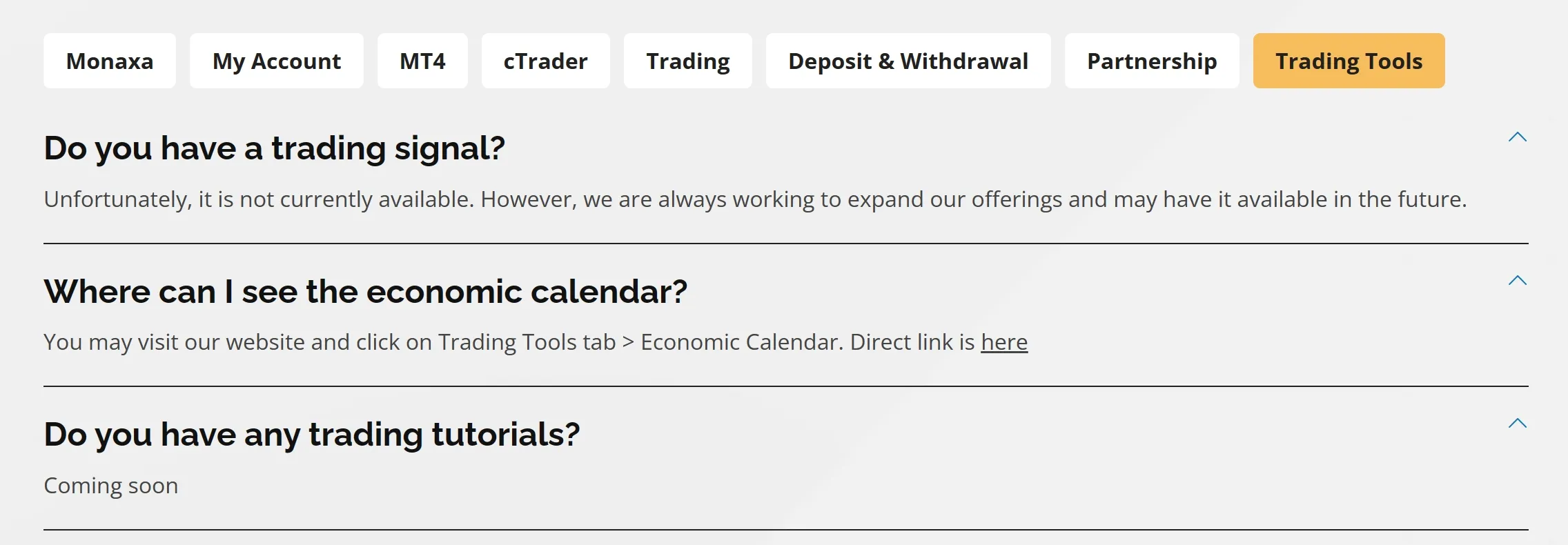 Tarding tools FAQ
