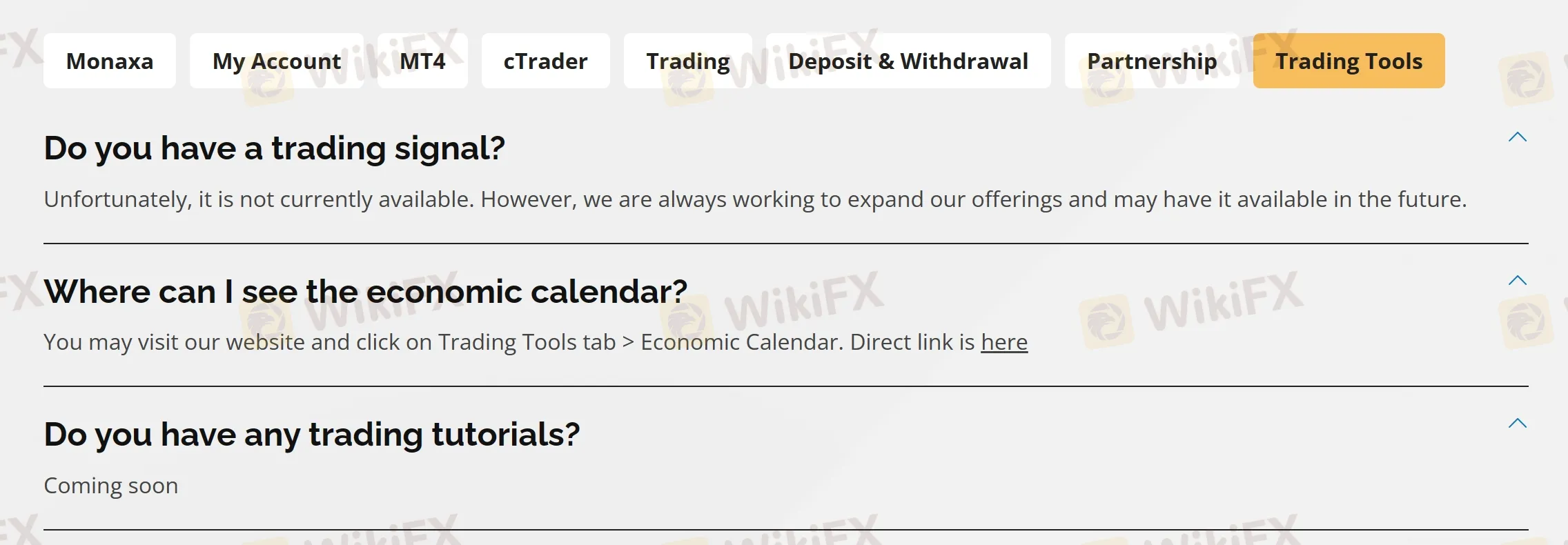 Tarding tools FAQ