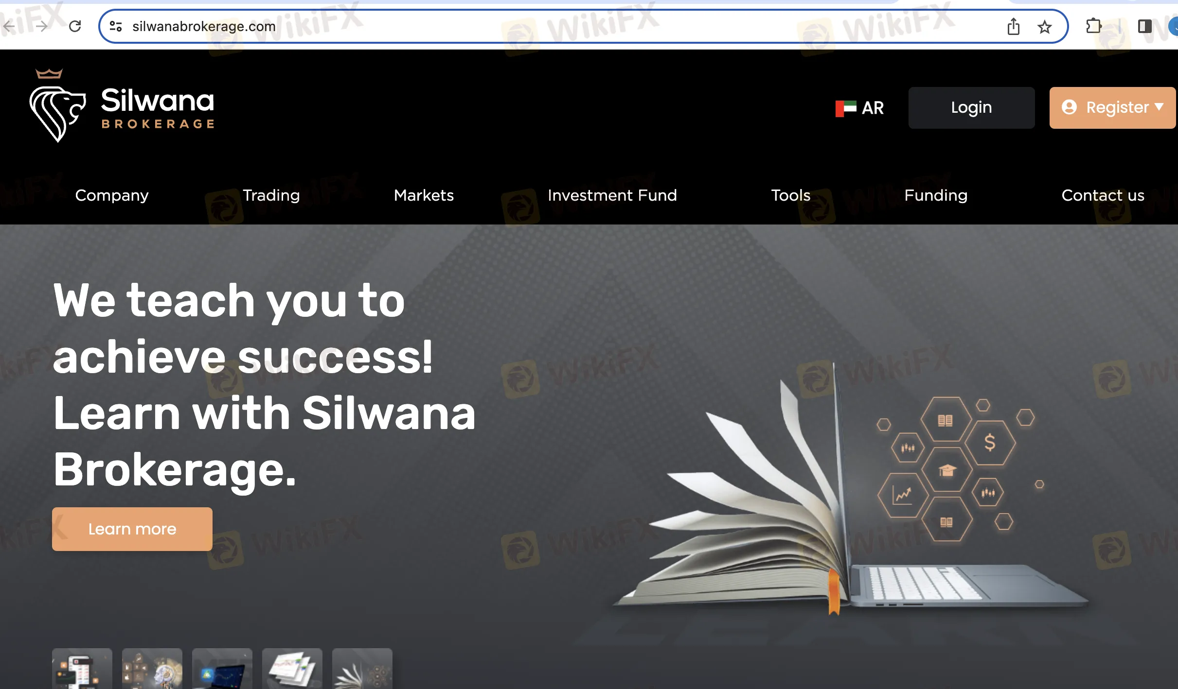 Silwana Brokerage's home page