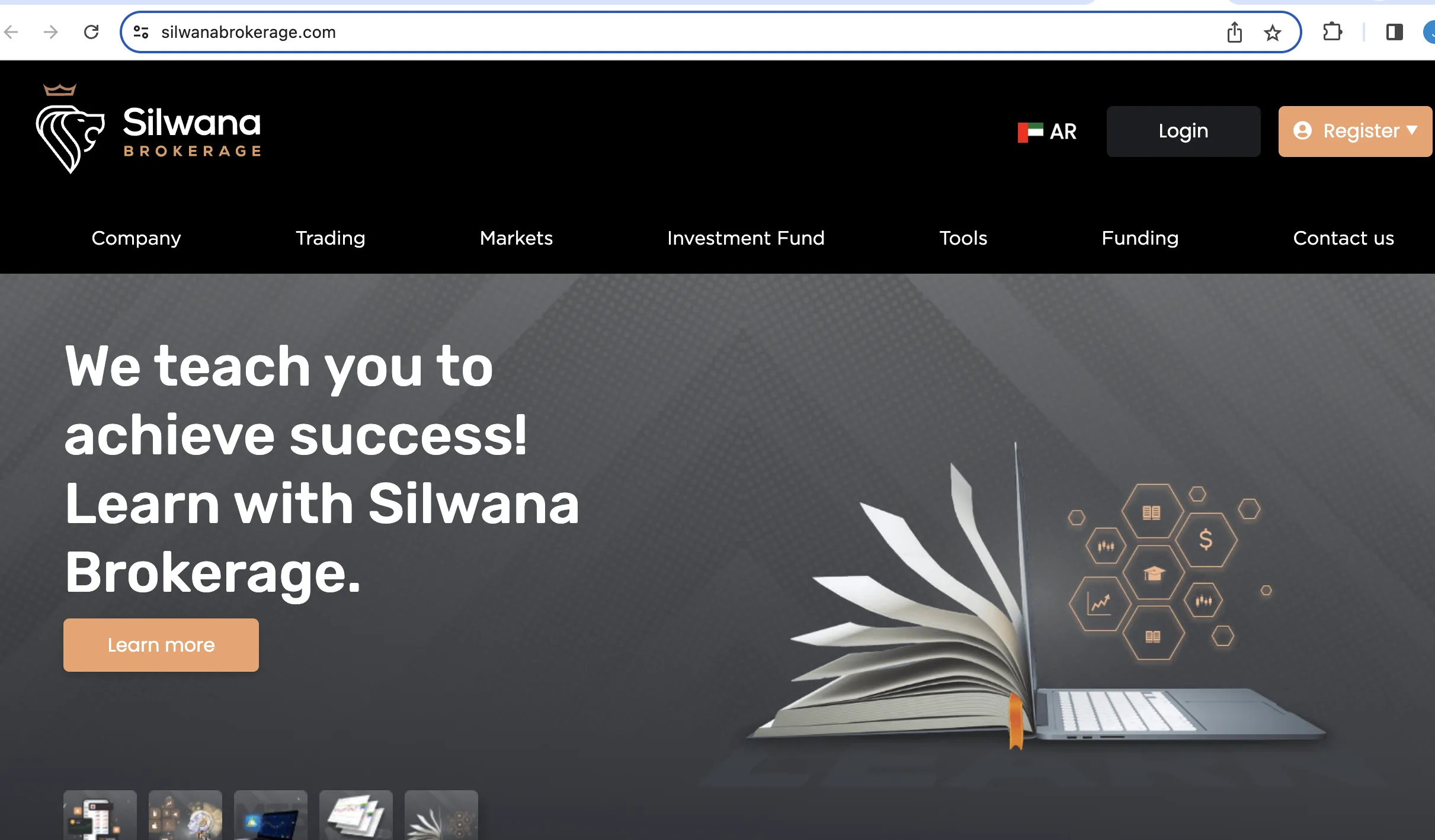 Silwana Brokerage's home page