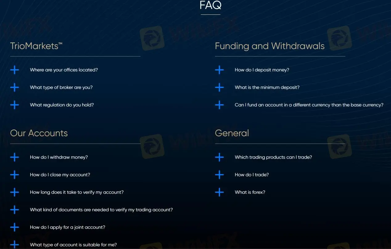 FAQ section FAQ section