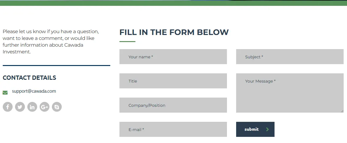 contact details