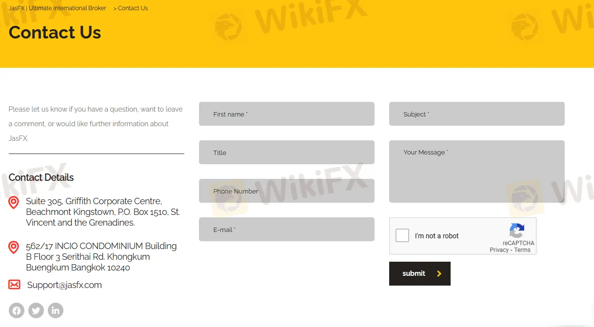 contact details