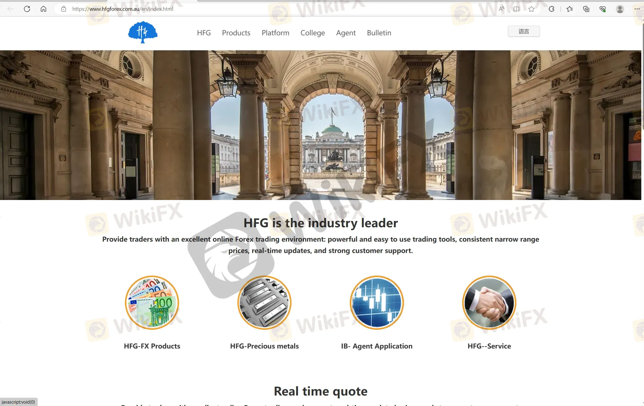 HFG's home page HFG's home page