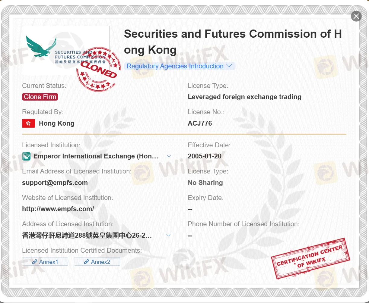 cloned SFC license