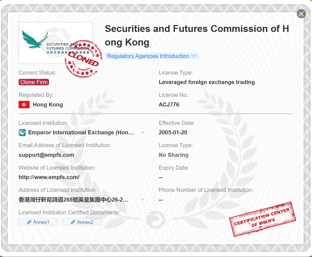 cloned SFC license cloned SFC license