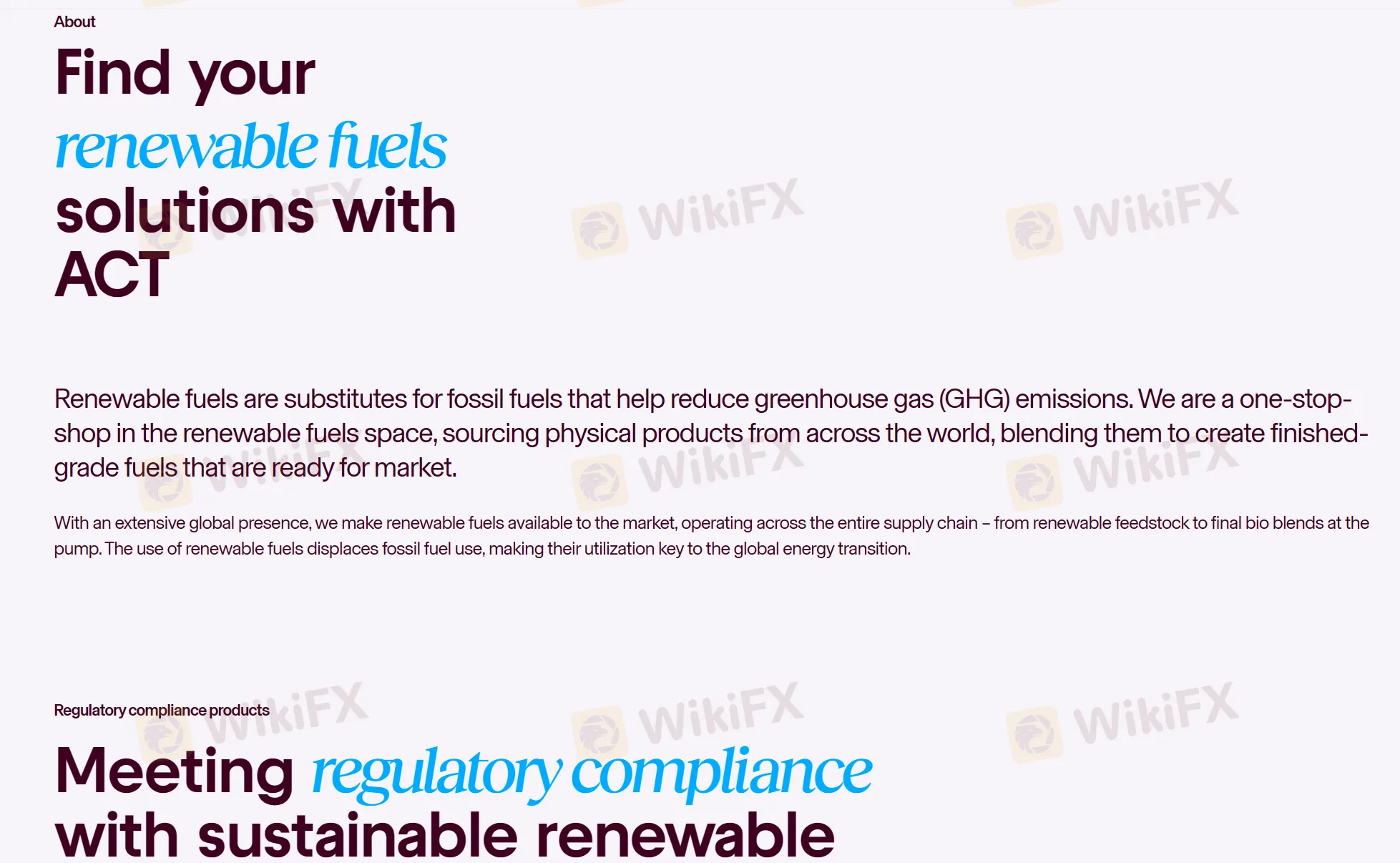 Renewable fuels