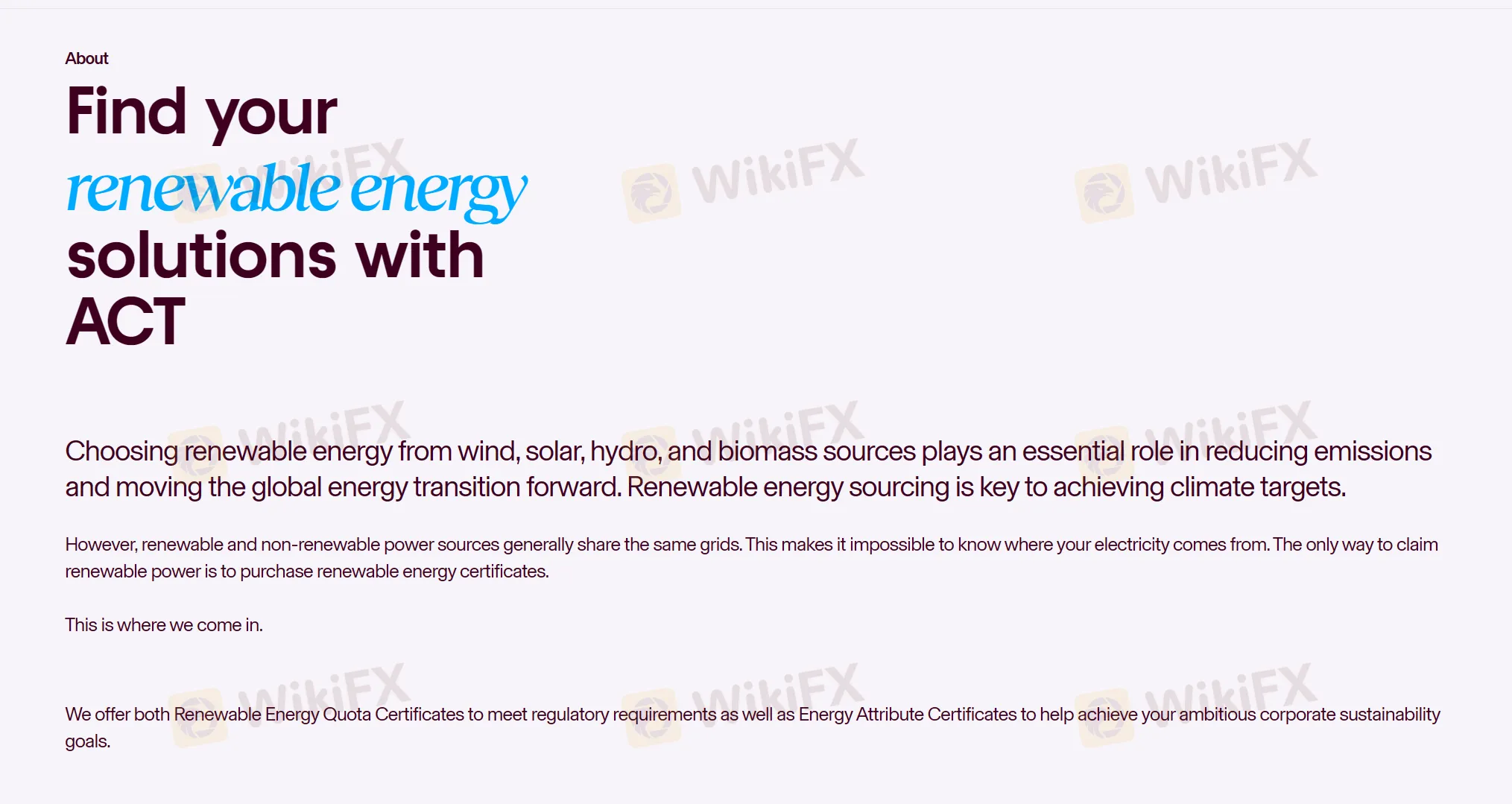 Renewable energy solutions 