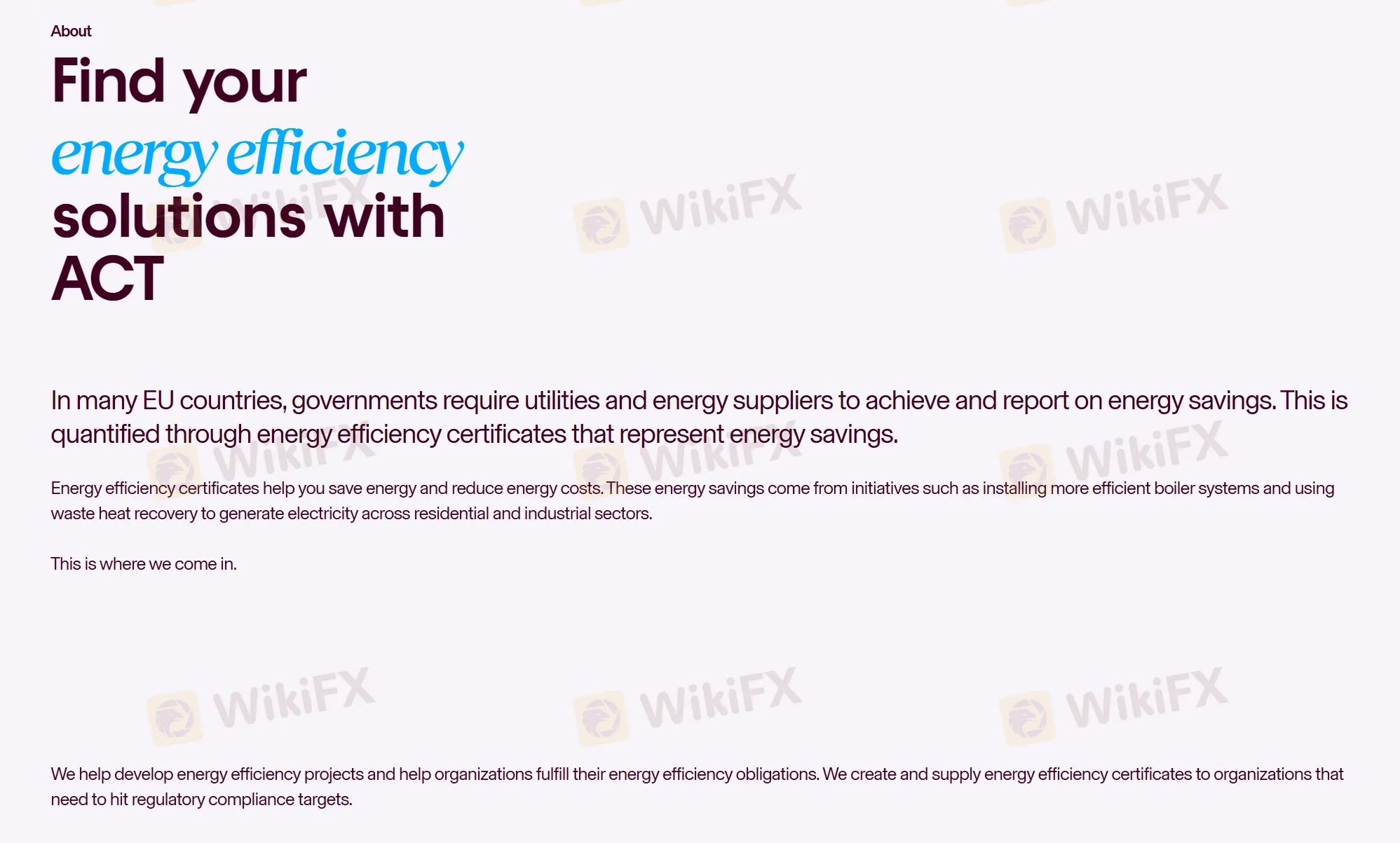 Energy efficiency 