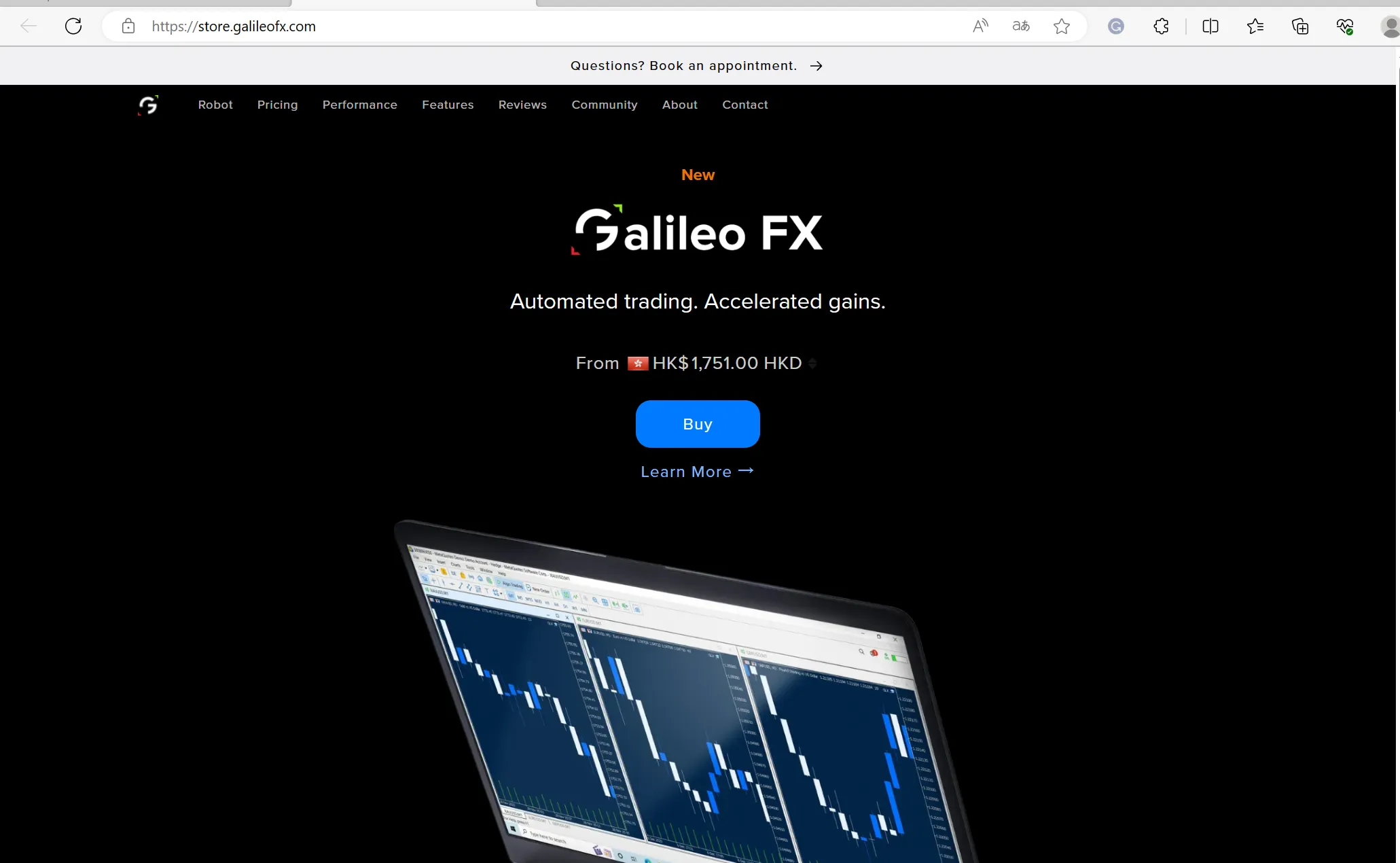 Galileo FX's home page Galileo FX's home page