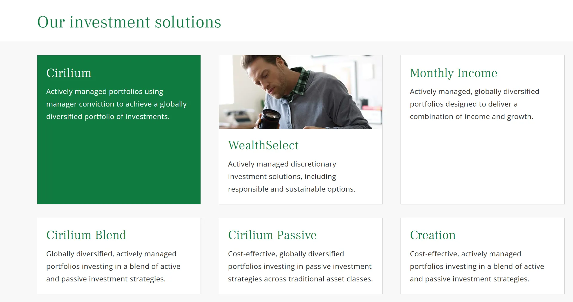 investment solutions investment solutions
